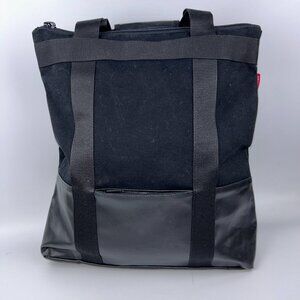 Reisenthel Daypack Backpack Black laptop 18 L Waterproof Coated Canvas 15"x17"